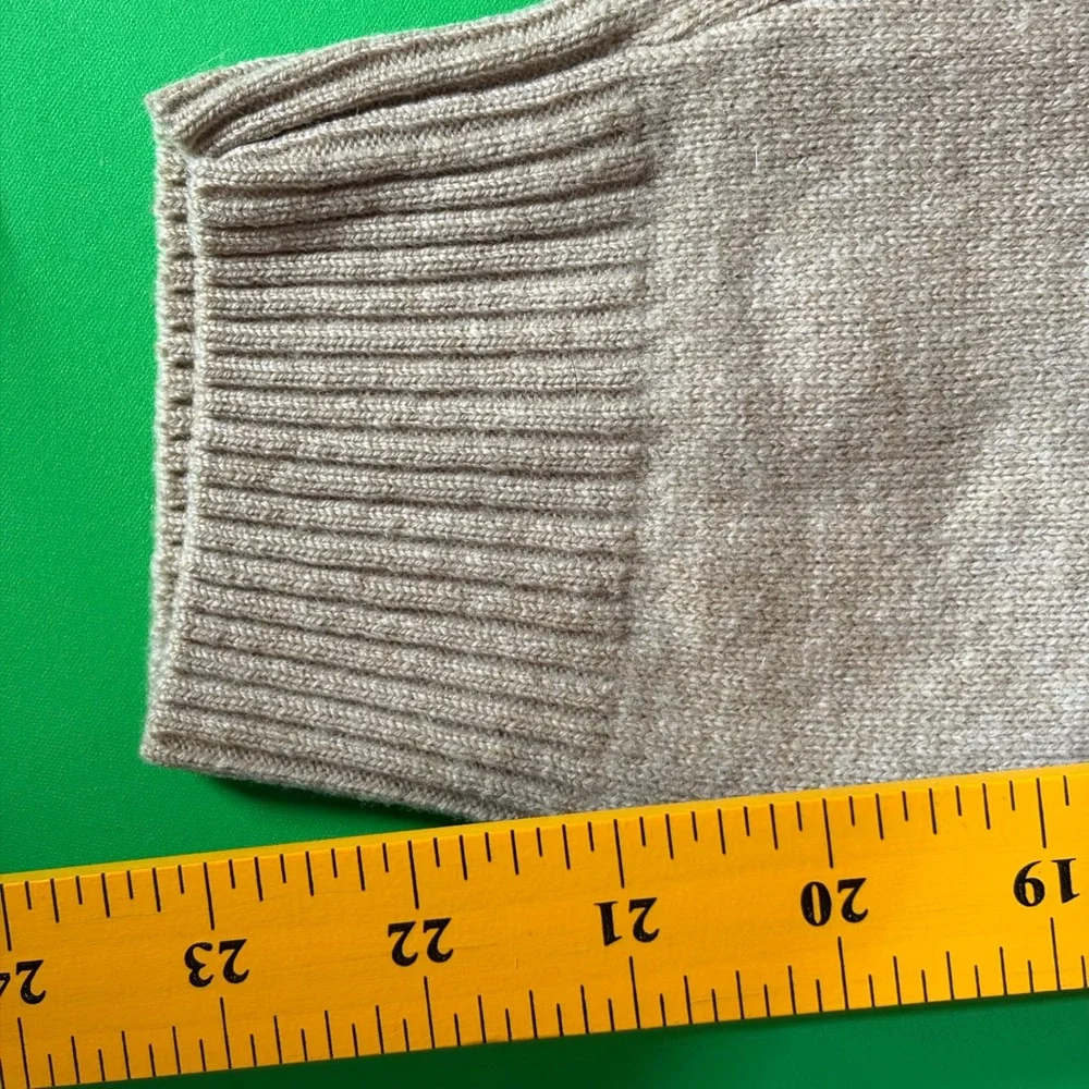 Pendleton Cardigan Sweater Mens L Beige Lambswool V-Neck Button Pocket READ